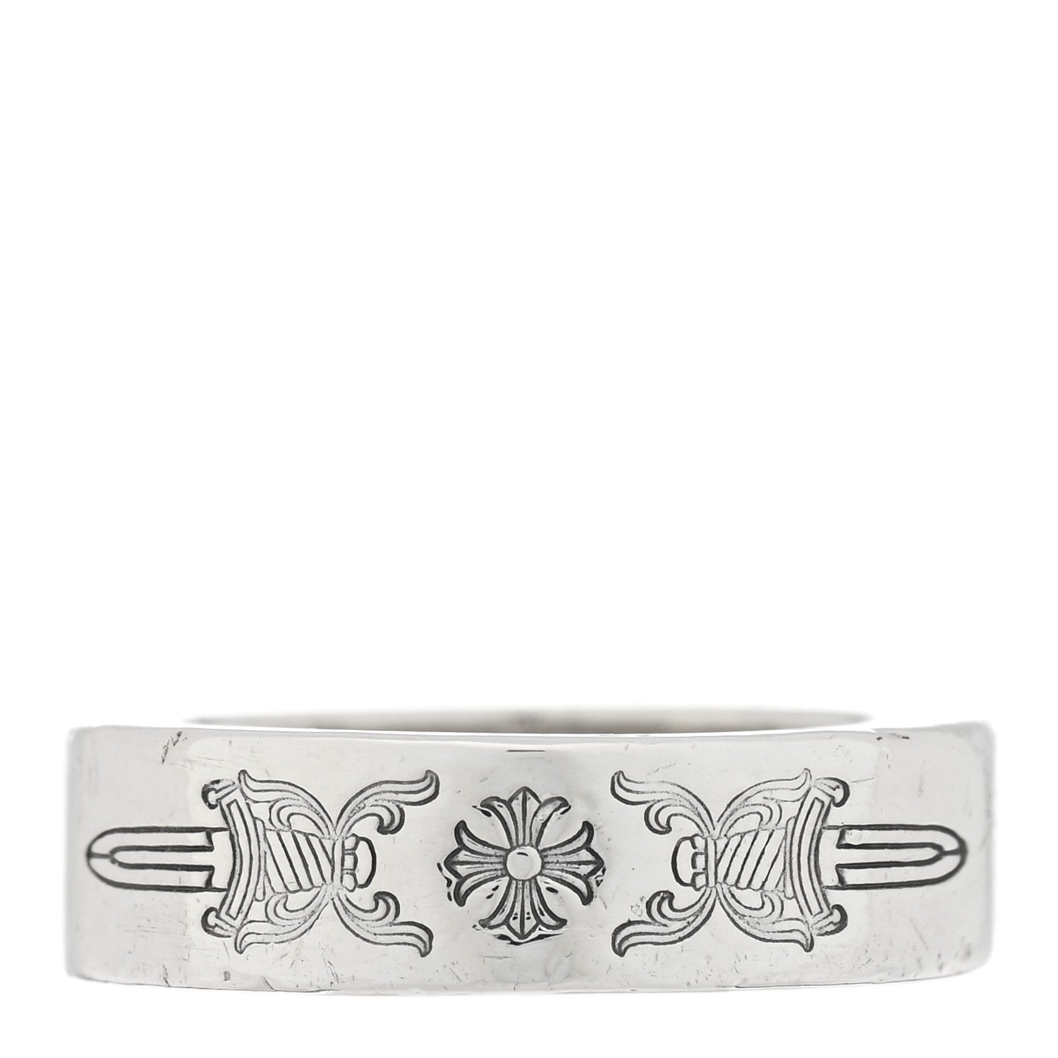 Chrome Hearts Sterling Silver Spacer Dagger Ring 49 4.75 3 of 5