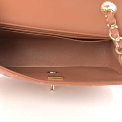 Chanel Lambskin Quilted Mini Rectangular Flap Brown 5 of 11