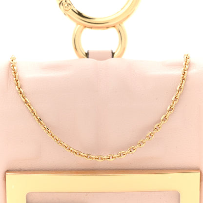 Fendi Nappa Matisse FF Embossed Nano Maxi Buckle Baguette Charm Rosa Quarzo 8 of 10
