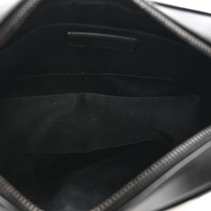 Saint Laurent Calfskin Matelasse Monogram Monochrome Lou Camera Bag Black 6 of 9