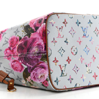 Louis Vuitton Metallic Monogram LV Garden Neverfull MM Silver 9 of 10