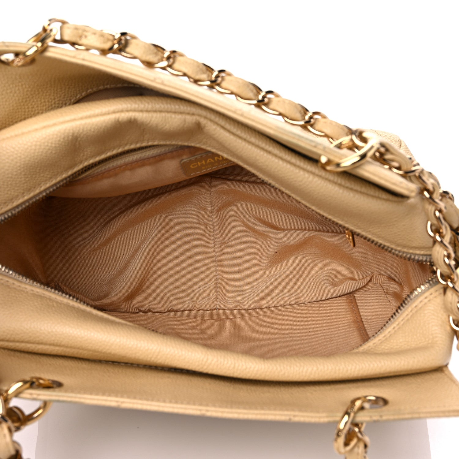 Chanel Caviar Quilted Petit Timeless Tote PTT Beige 5 of 24