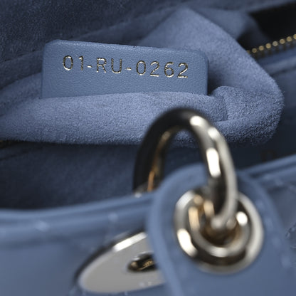 Christian Dior Lambskin Cannage Small My ABCDior Lady Dior Cloud Blue 7 of 12