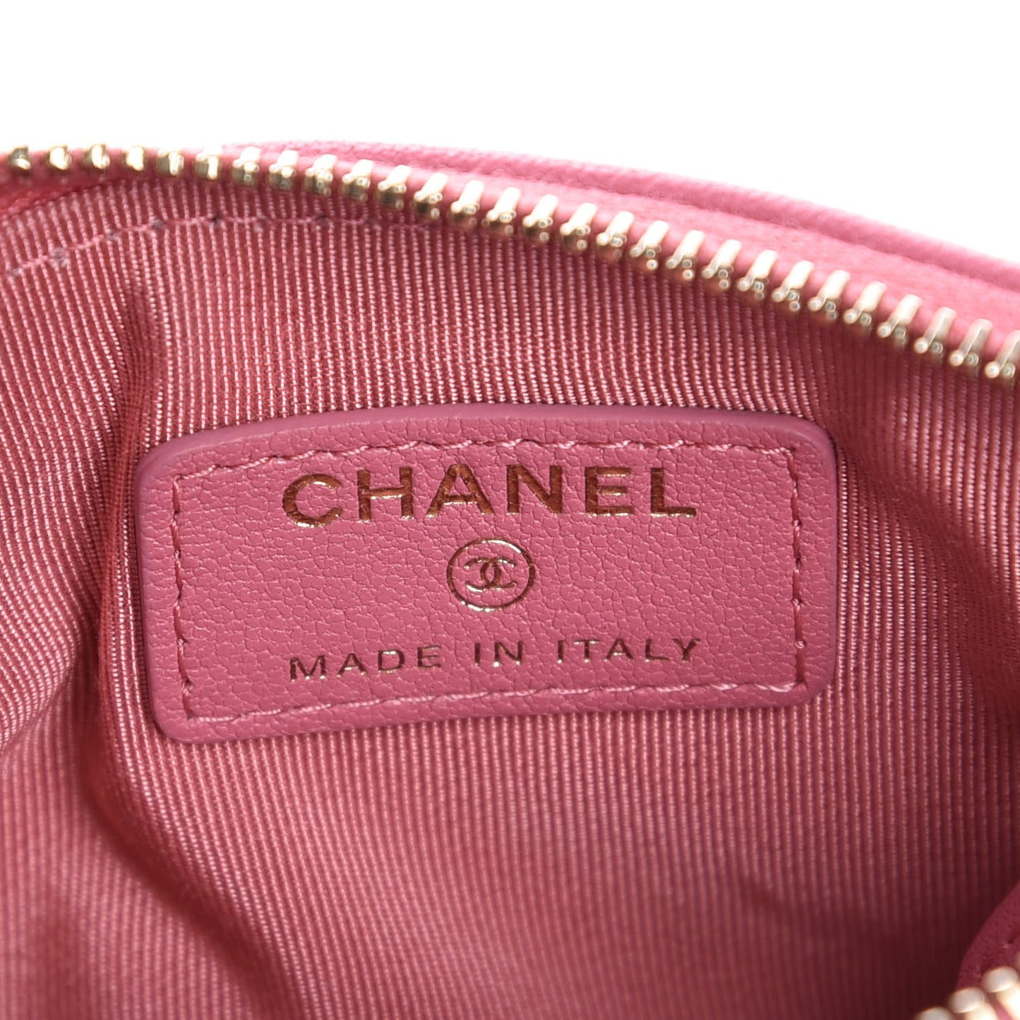 Sheepskin Quilted Small Vintage Mademoiselle Cosmetic Case Pink