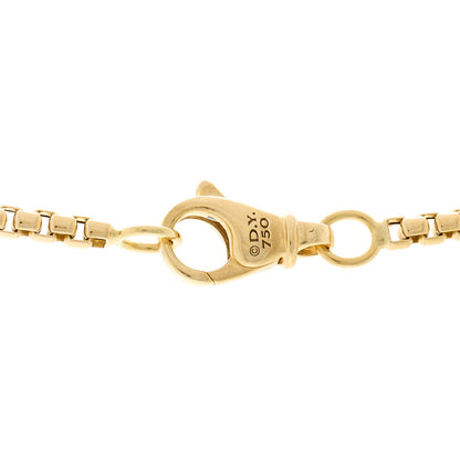 David Yurman 18K Yellow Gold Forged Carbon Dagger Amulet Pendant Necklace 4 of 5