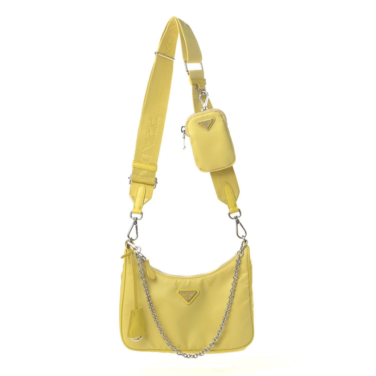 Prada Nylon Saffiano Re-Edition 2005 Shoulder Bag Ananas 1 of 4