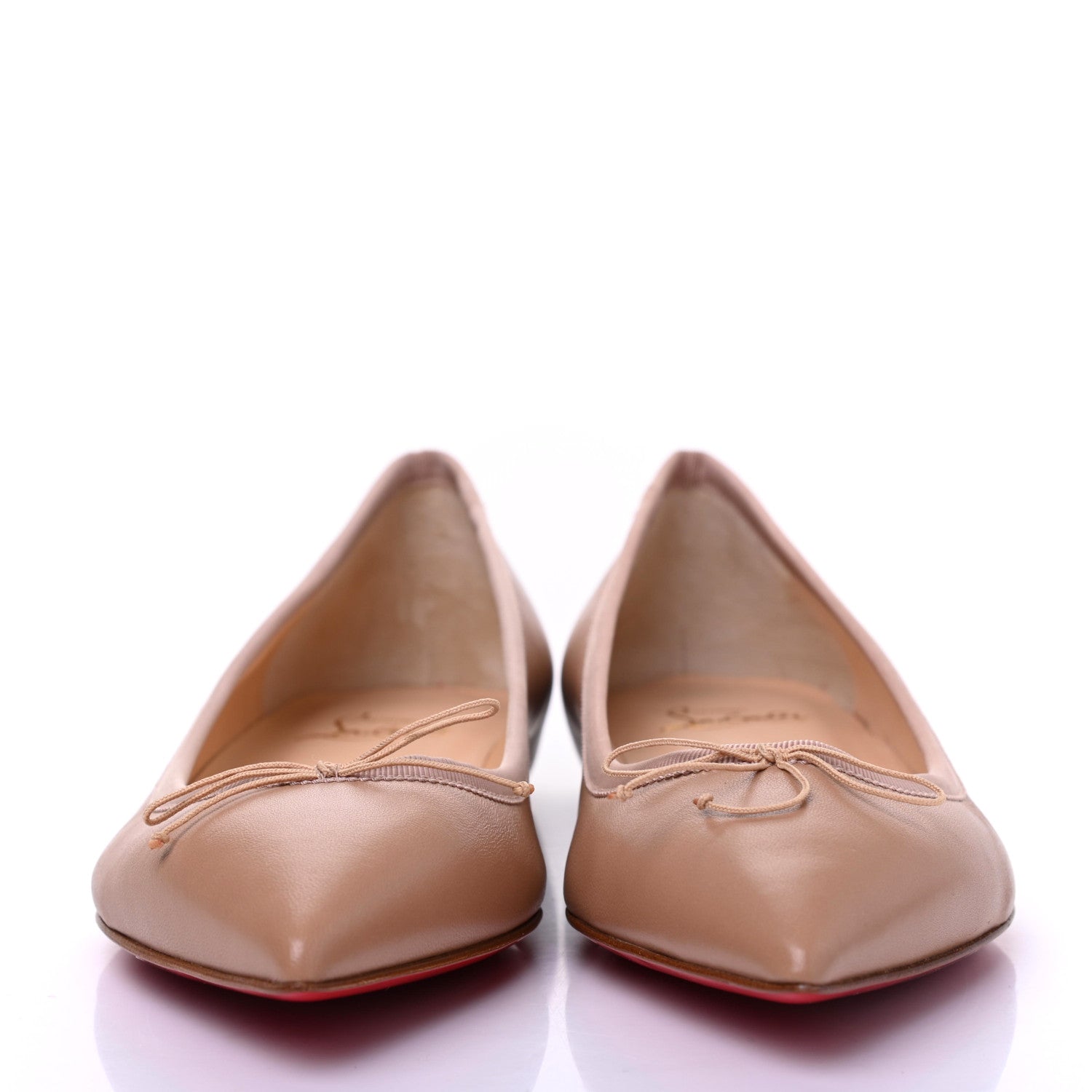 Christian Louboutin Nappa Solasofia Flats 38 Nude 2 of 7