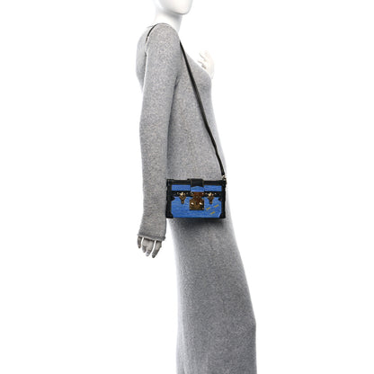 Louis Vuitton Epi Petite Malle Denim Light 2 of 10