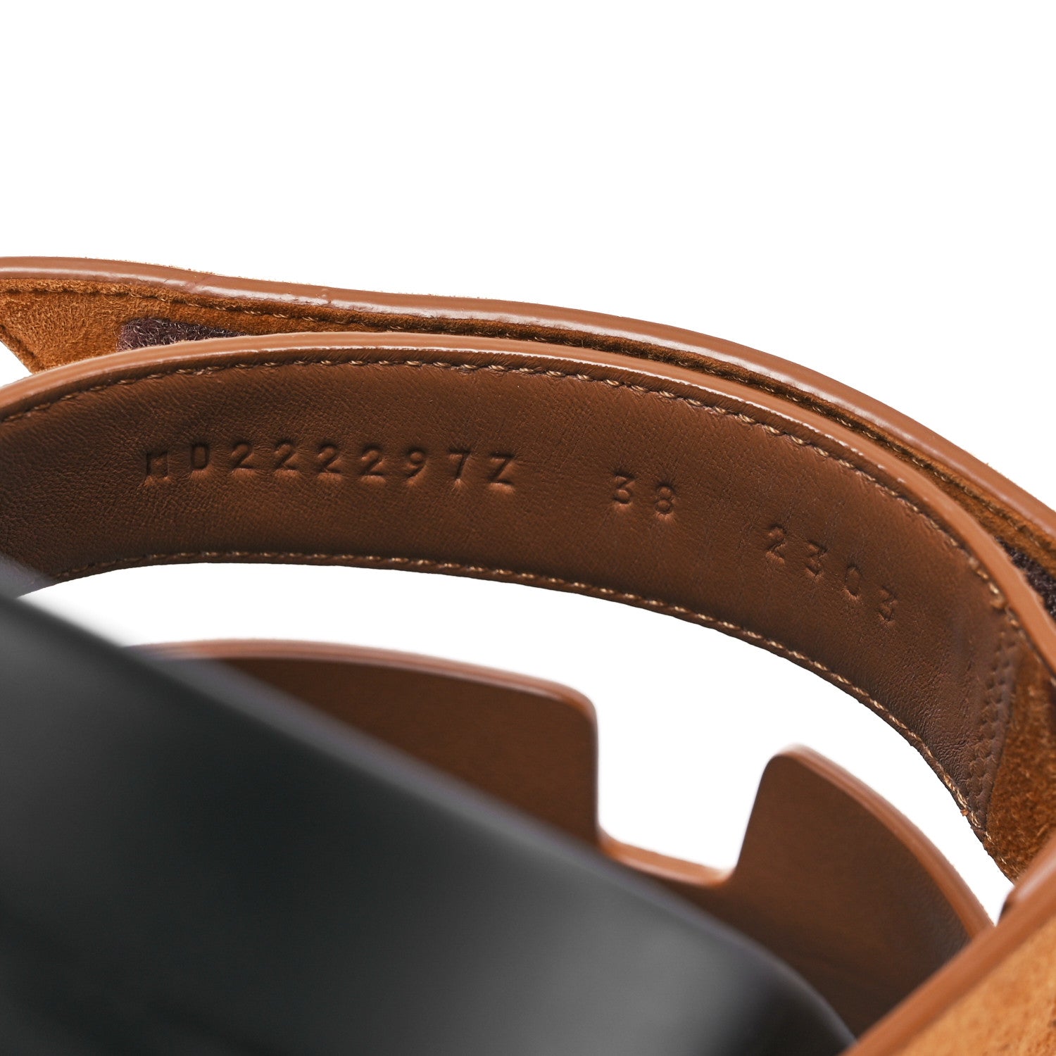 Hermes Suede Goatskin Womens Chypre Sandals 38 Naturel 38 10 of 16