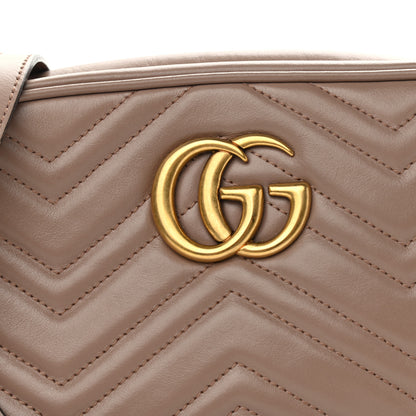 Gucci Calfskin Matelasse Small GG Marmont Chain Shoulder Bag Porcelain Rose 11 of 15