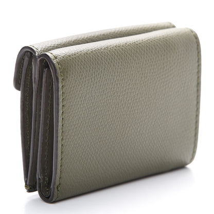 Fendi Vitello Cruise F is Fendi Micro Tri-Fold Envelope Wallet Asparago 2 of 7