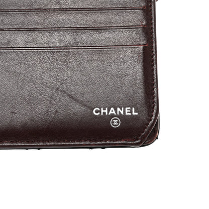 Chanel Lambskin Stitched Mademoiselle French Wallet Black 6 of 15