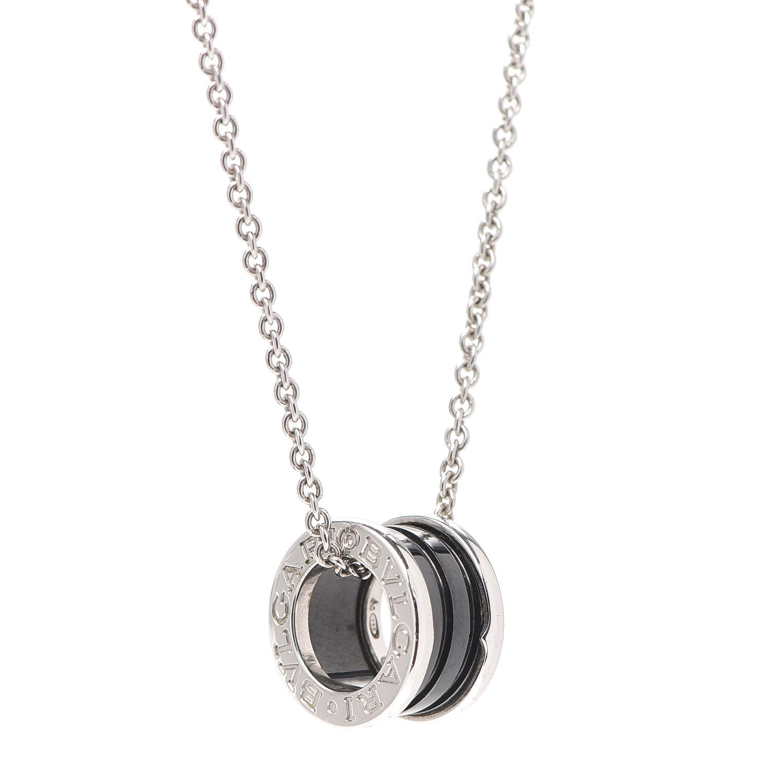 Bulgari Sterling Silver Ceramic Save The Children Pendant Necklace 4 of 7