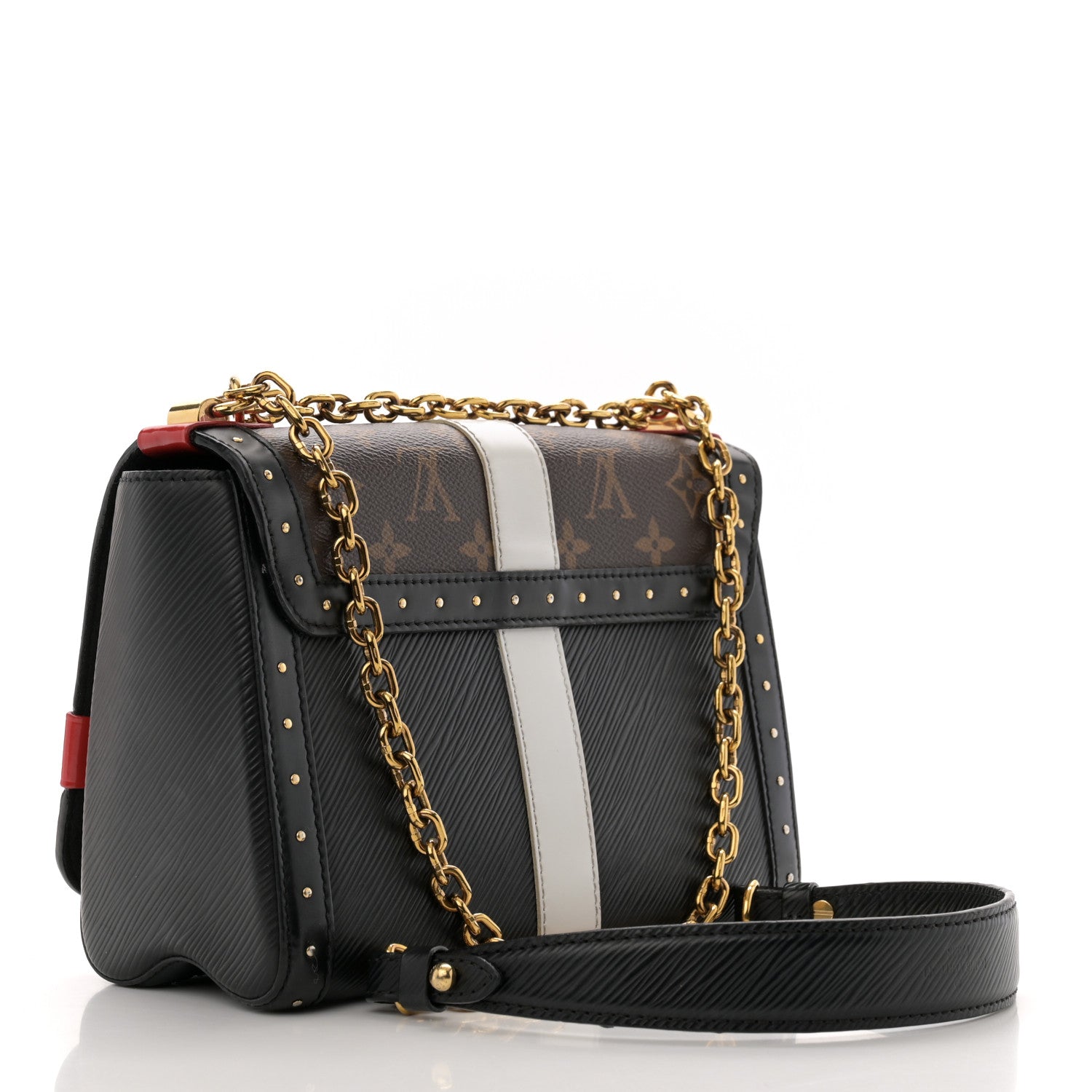 Louis Vuitton Epi Monogram Complice Trunks and Bags Twist Shoulder Bag MM Black 4 of 12