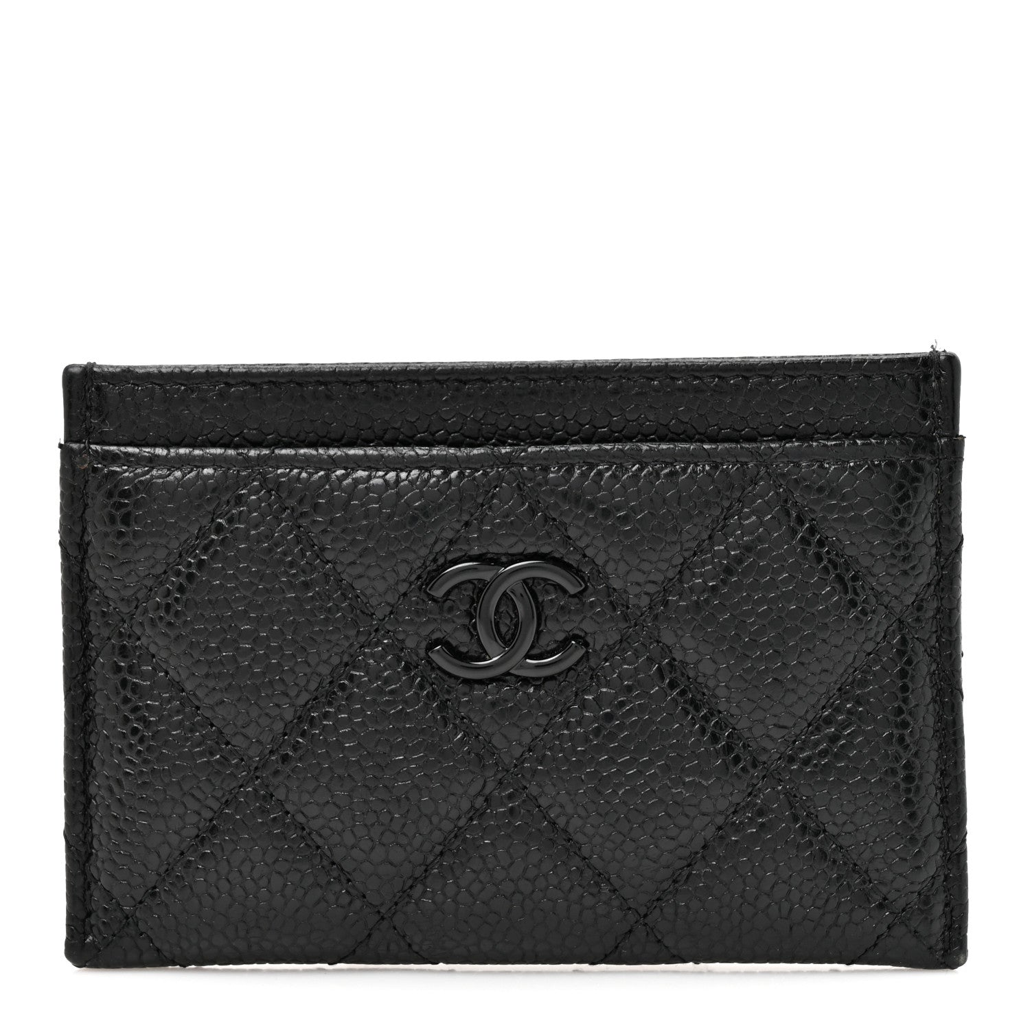 Chanel Caviar Quilted Incognito Card Holder Black Black 1 of 8