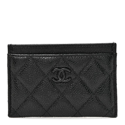 Chanel Caviar Quilted Incognito Card Holder Black Black 1 of 8