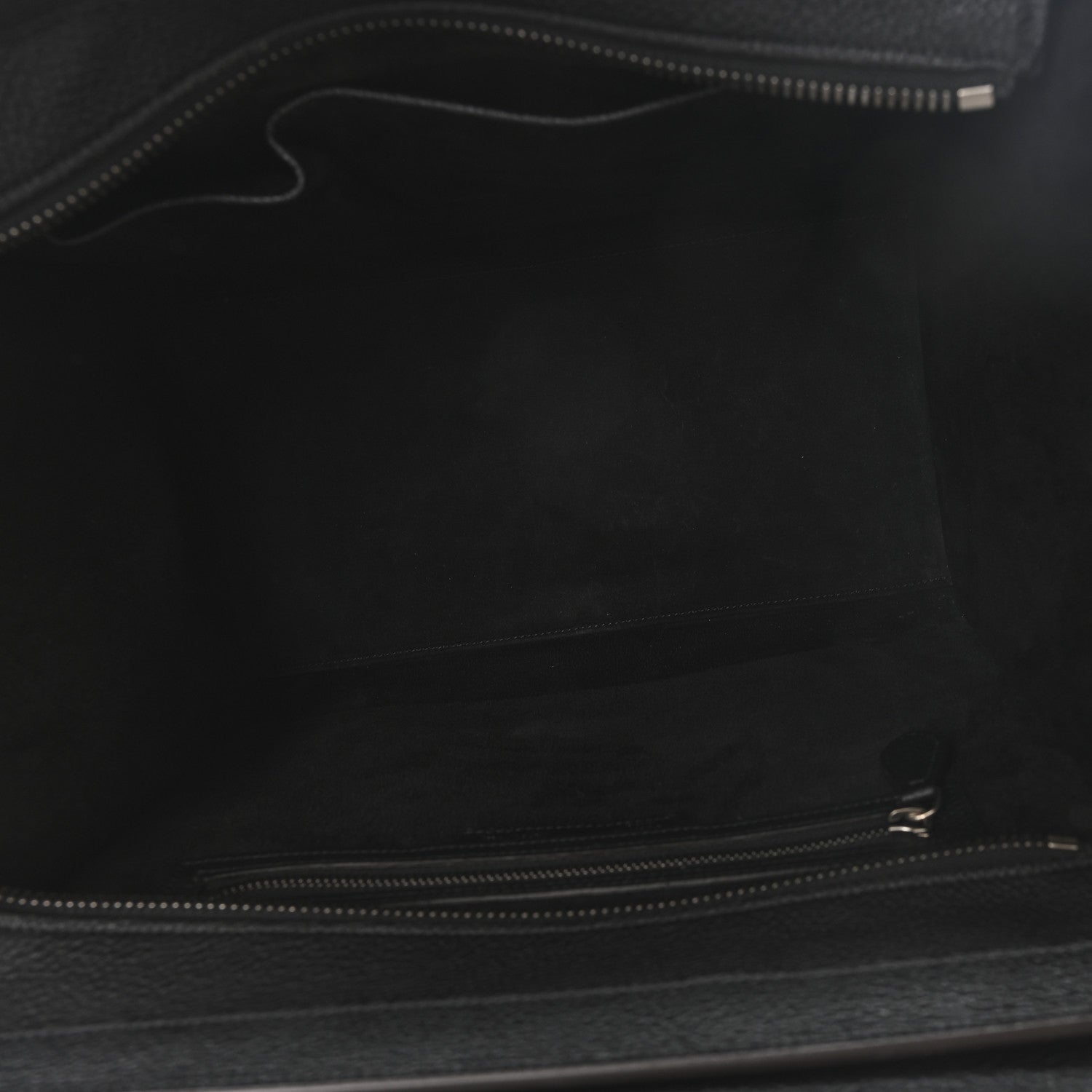 Celine Drummed Calfskin Mini Luggage Black 5 of 9