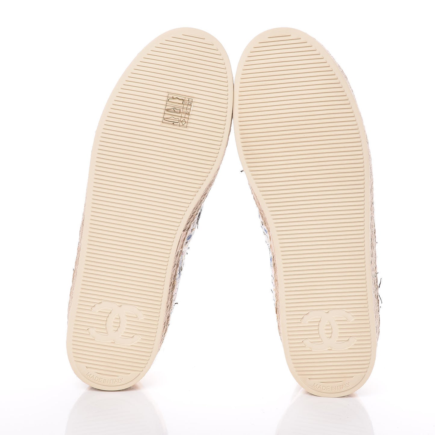 Tweed Lace Up Espadrilles 40 Multicolor