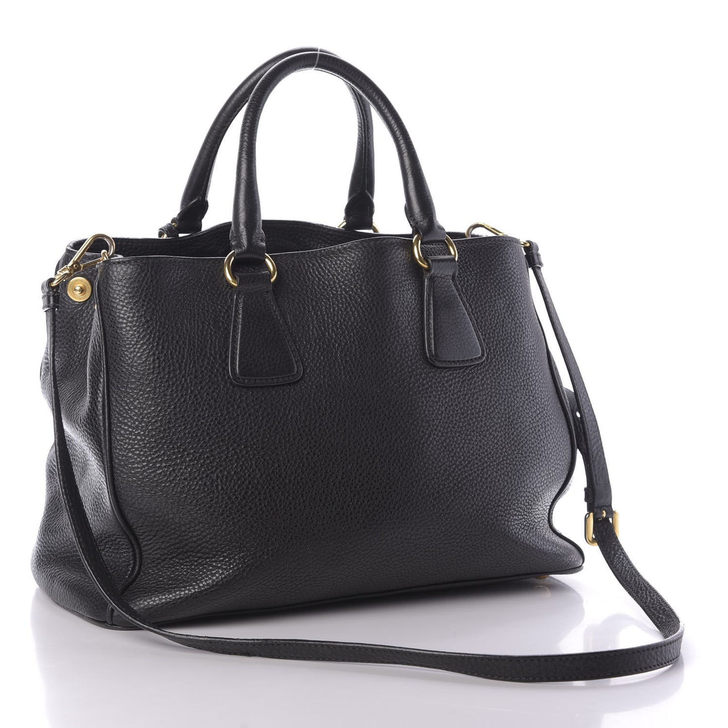 Vitello Daino Tote Black