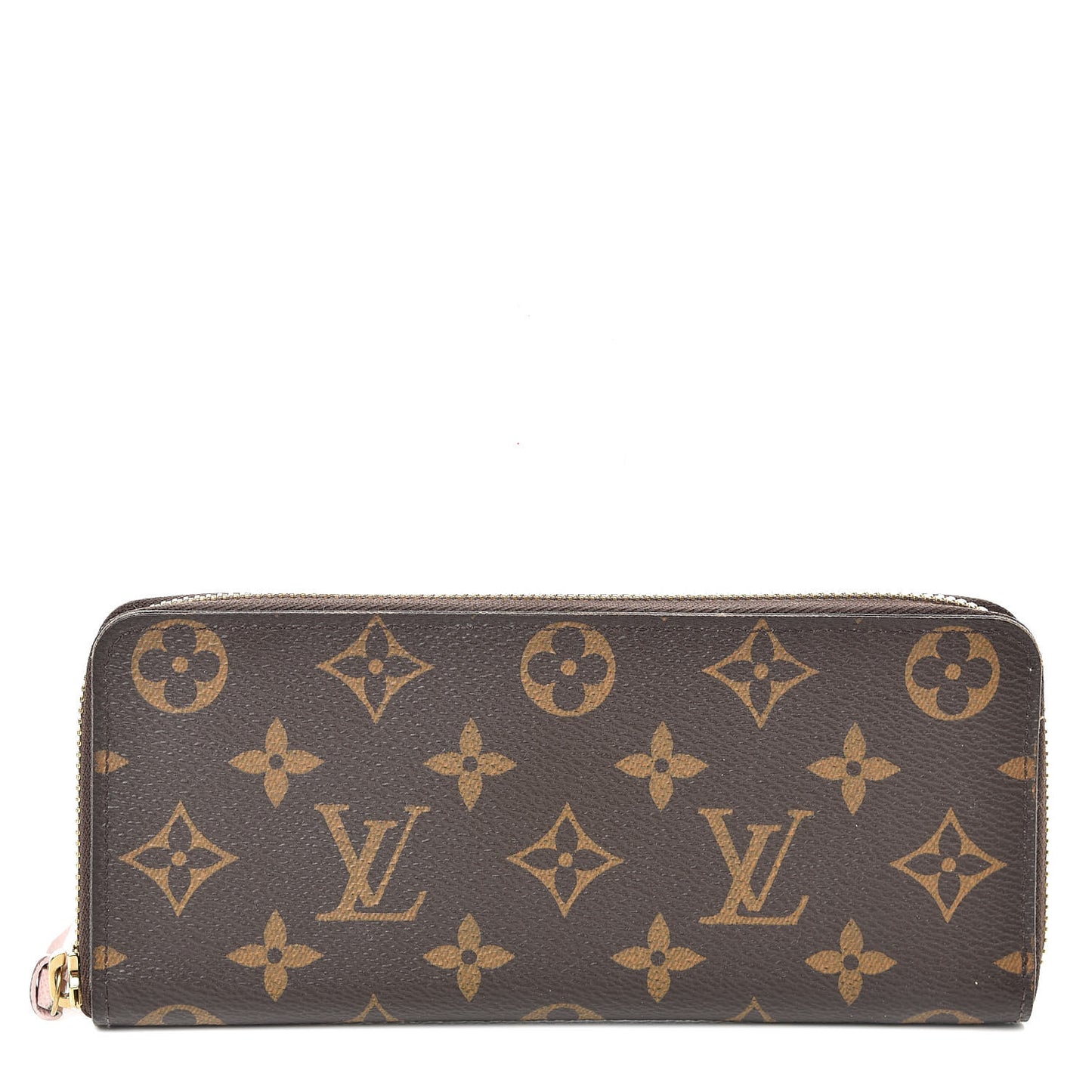 Monogram Clemence Wallet Rose Ballerine