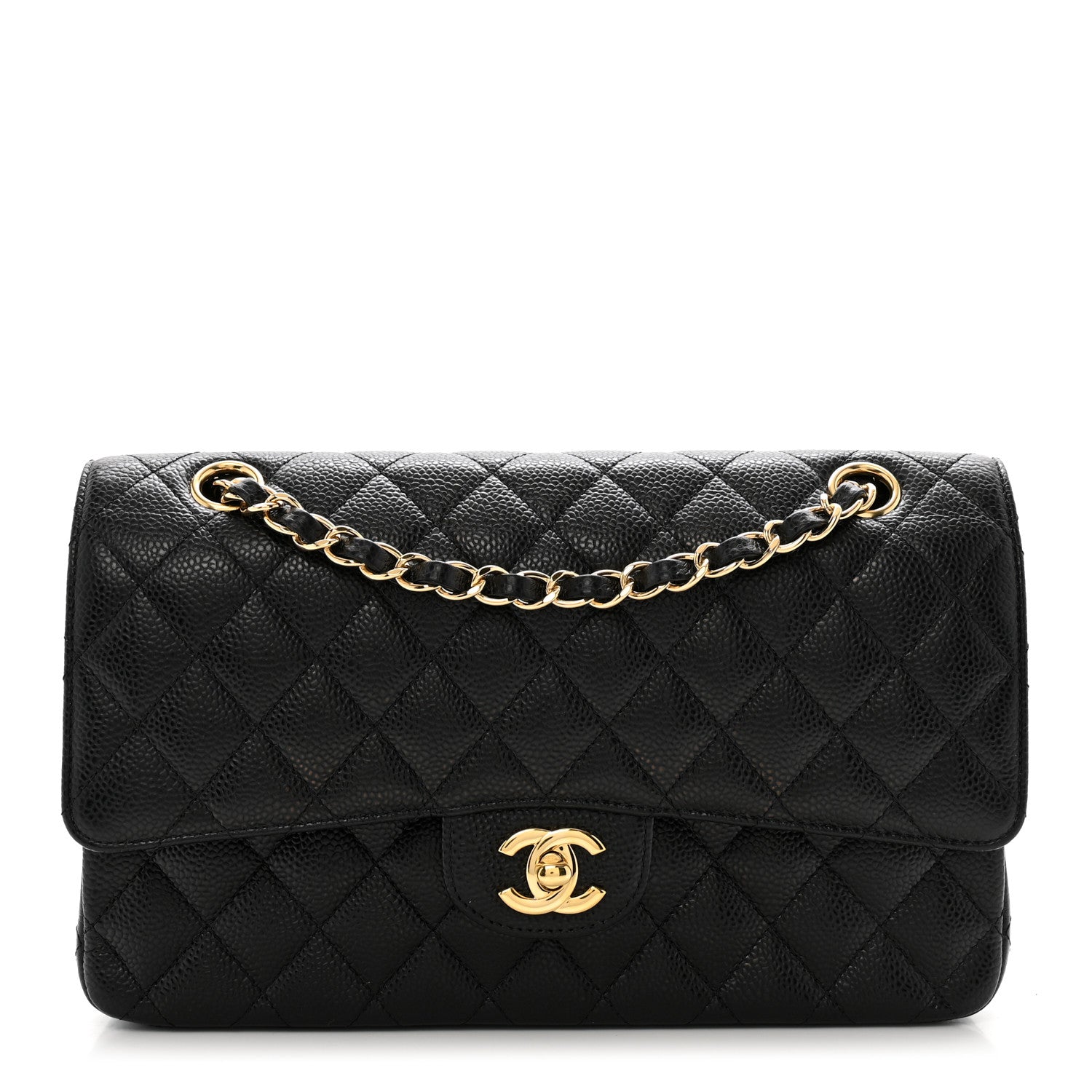 Chanel Caviar Quilted Medium Double Flap Black 1 of 10
