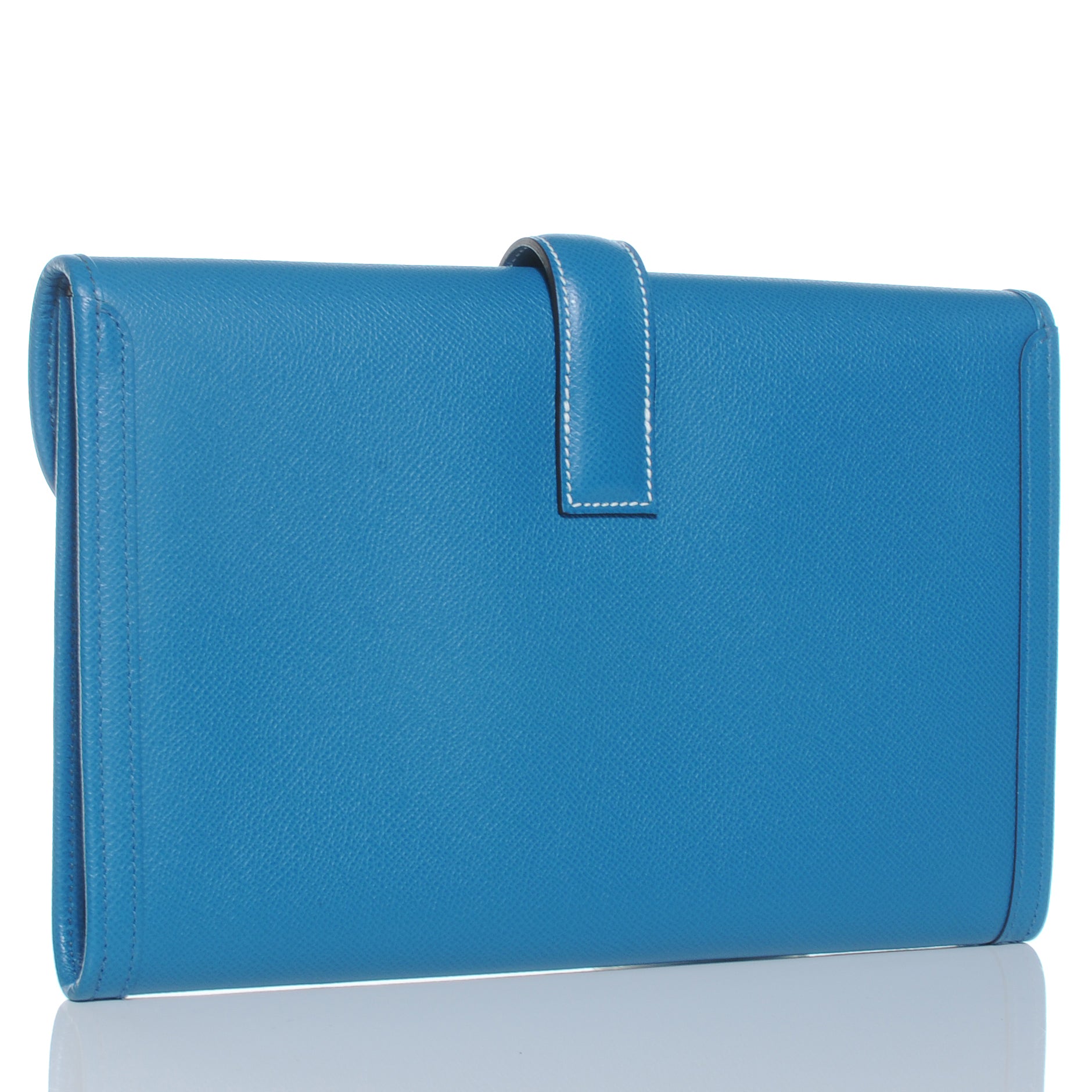 Hermes Epsom Jige Clutch Bleu Izmir 3 of 7