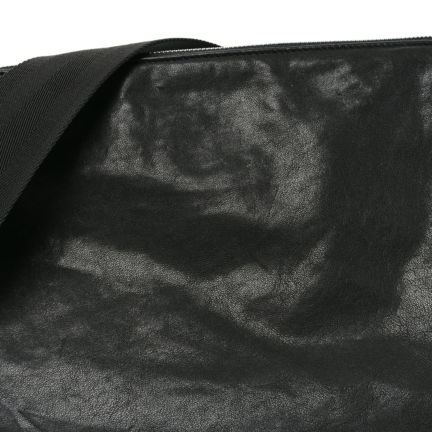 Lambskin Large Shield Messenger Bag Slate