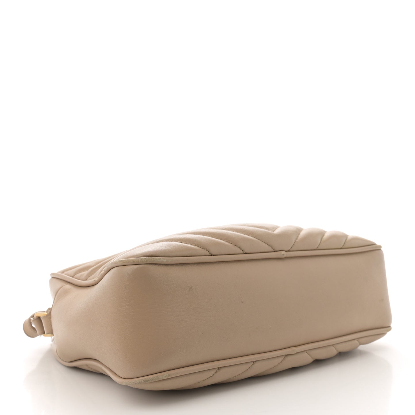 Calfskin Matelasse Monogram Lou Camera Bag Dark Beige