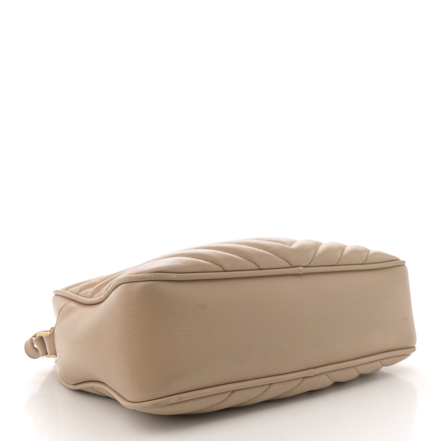 Saint Laurent Calfskin Matelasse Monogram Lou Camera Bag Dark Beige 4 of 17