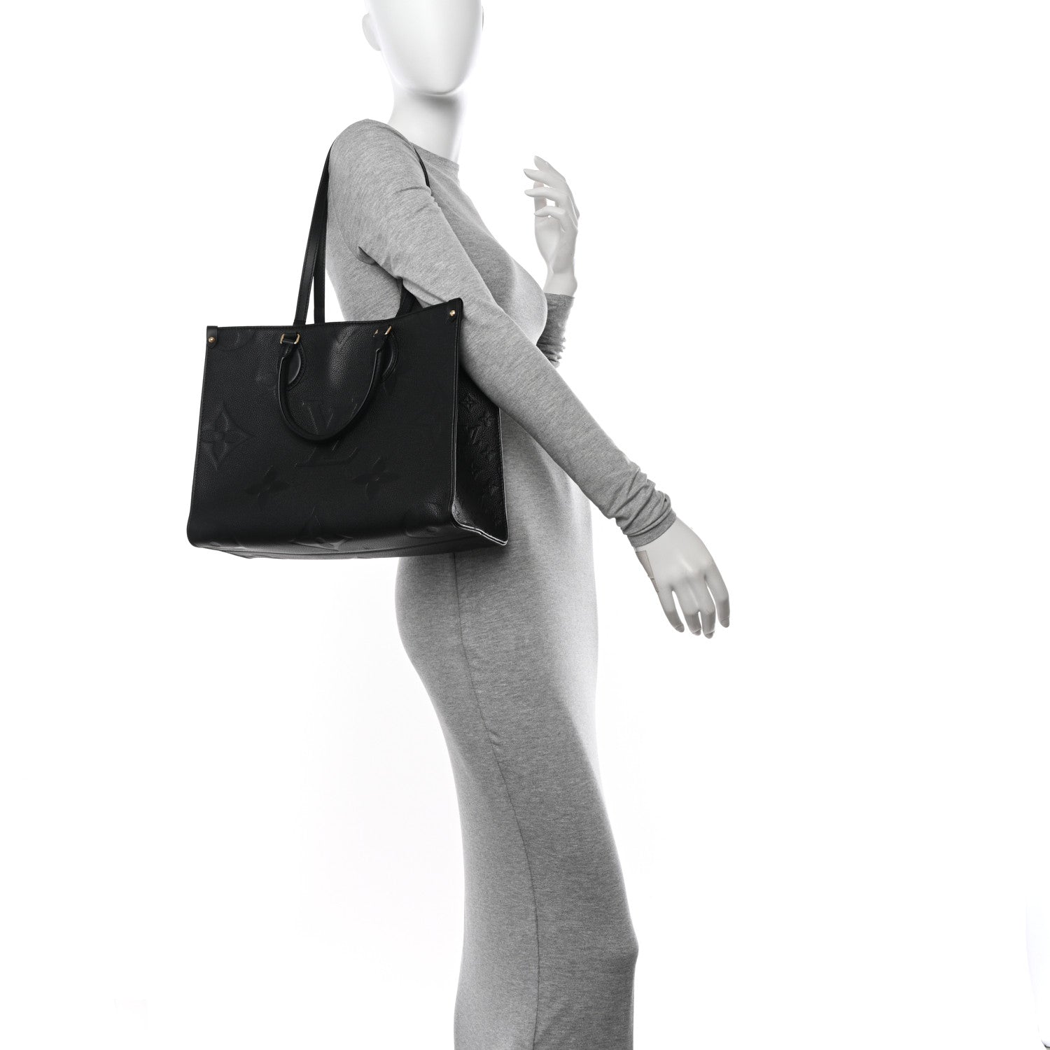 Louis Vuitton Empreinte Monogram Giant OnTheGo MM Black 2 of 13
