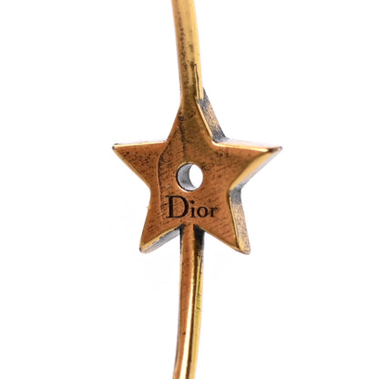 Christian Dior Metal J'Adior Hoop Earrings Aged Gold 4 of 6