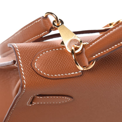 Hermes Epsom Kelly Sellier 28 Gold 16 of 35