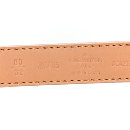 Louis Vuitton Calfskin Monogram Dune 20mm LV Iconic Reversible Belt 80 32 Sandy 3 of 5