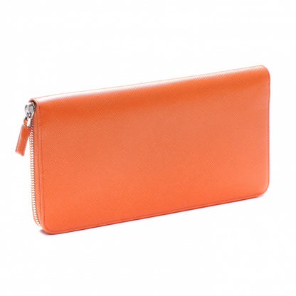 Prada Saffiano Continental Wallet Papaya 3 of 8