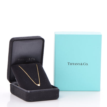Tiffany 18K Yellow Gold Diamond .14ct Elsa Peretti Diamonds by the Yard Pendant Necklace 8 of 8