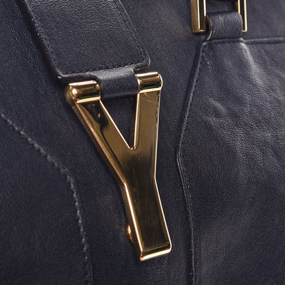 Saint Laurent Sheepskin Medium Cabas ChYc Navy 10 of 15