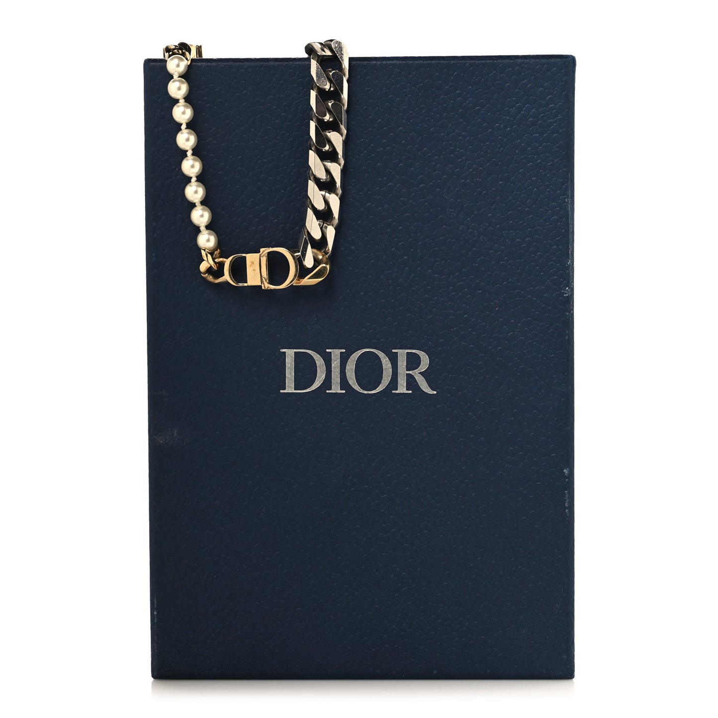 Metal Pearl Danseuse Etoile Chain Choker Necklace Gold Silver