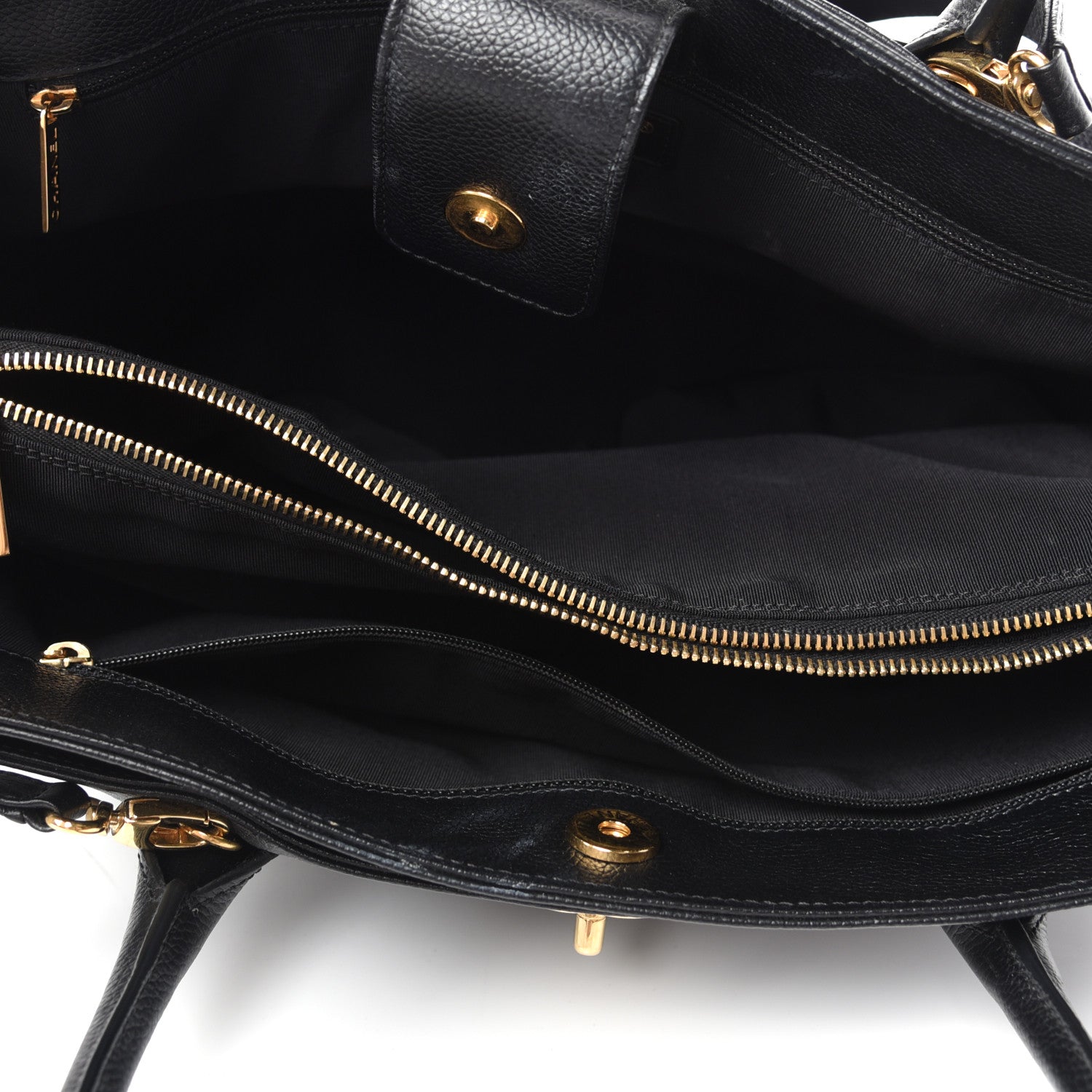 Chanel Calfskin Cerf Executive Shopper Tote Black 5 of 10