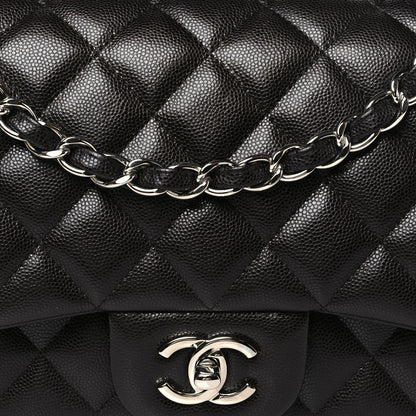 Chanel Caviar Quilted Jumbo Double Flap Dark Brown 8 of 10