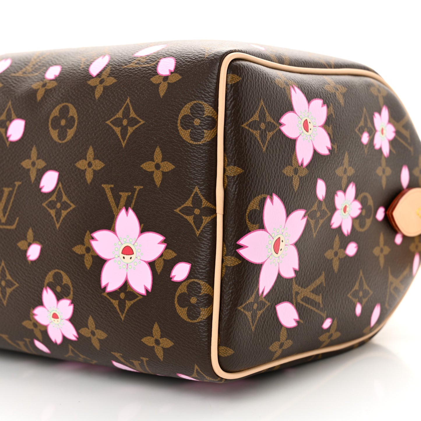 LV X TM Monogram Cherry Blossom Speedy Bandouliere 25 Sakura Brown
