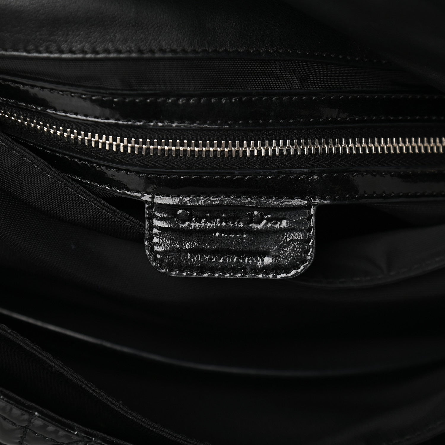 Christian Dior Patent Cannage New Lock Flap Black 6 of 9