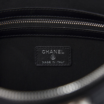 Chanel Iridescent Caviar Quilted Medium Boy Cosmetic Case Black 8 of 10