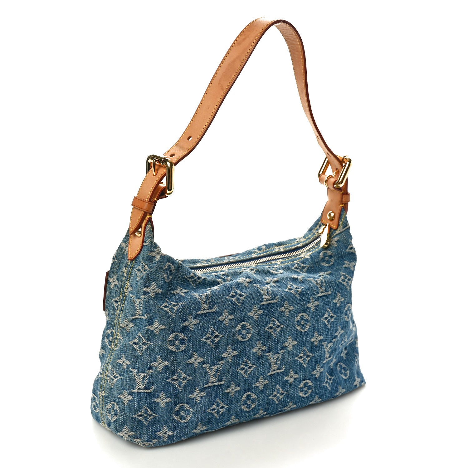 Louis Vuitton Monogram Denim Baggy PM Blue 3 of 11