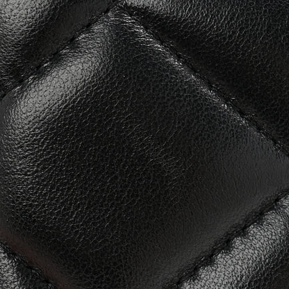 Chanel Lambskin Quilted Chanel 19 Flap Card Holder Black 11 of 12