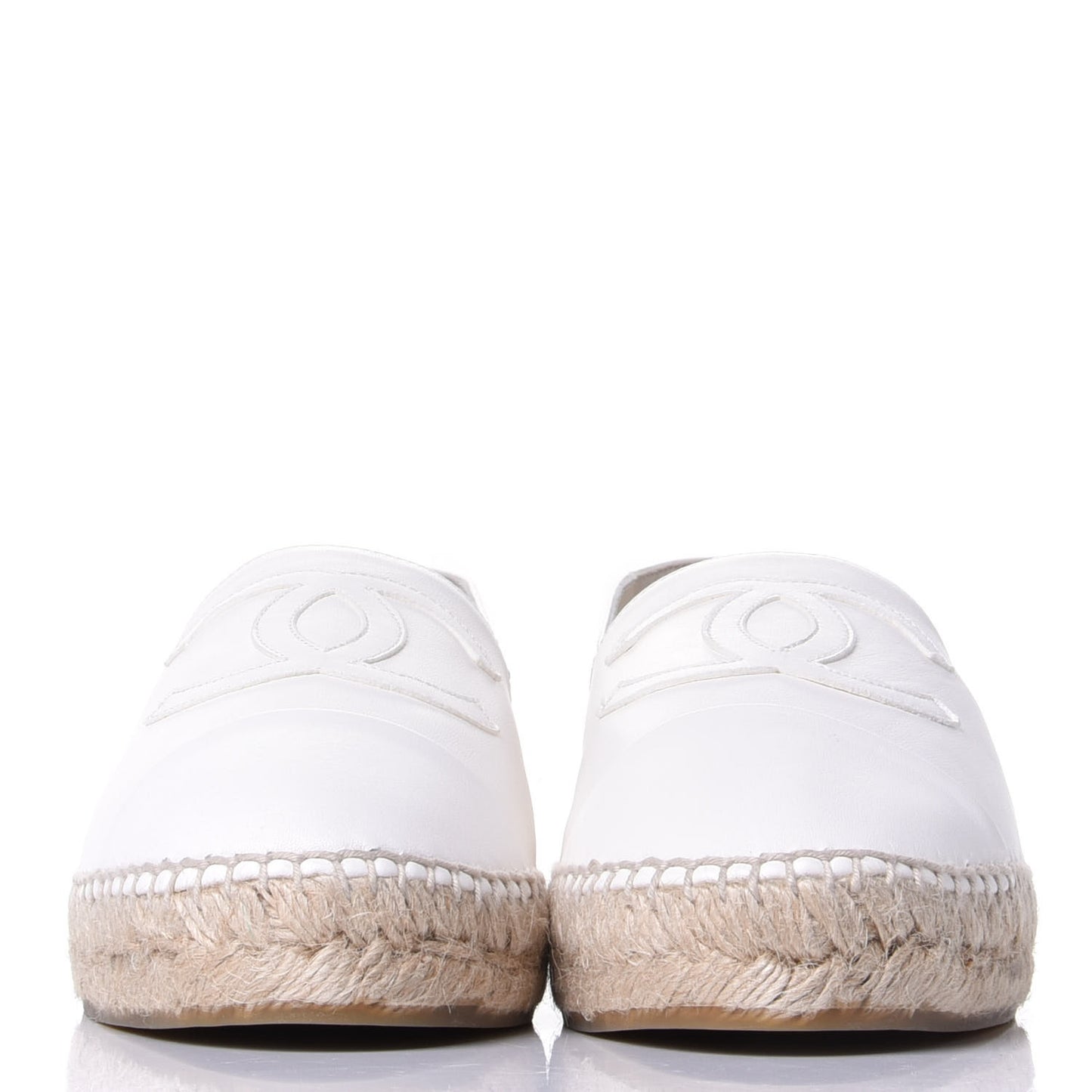 Lambskin CC Espadrilles 41 White
