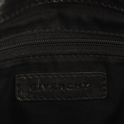 Givenchy Pebbled Lambskin Melancholia Shoulder Bag Black 6 of 7