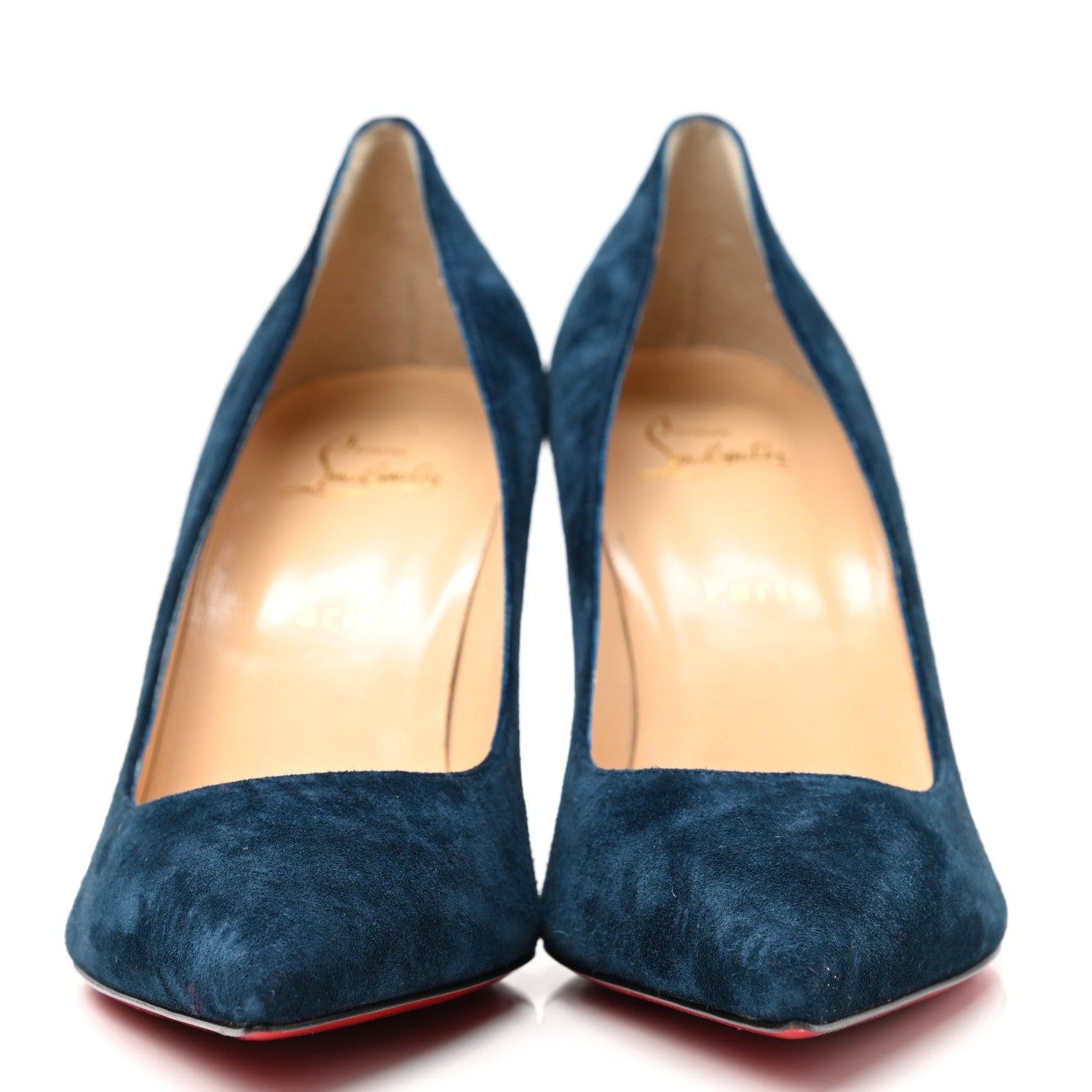 Christian Louboutin Veau Velours Decollete 554 85 Pumps 40.5 Quartz 2 of 10