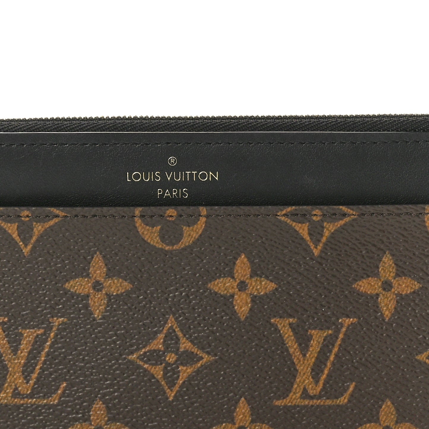 Monogram Slim Purse Black