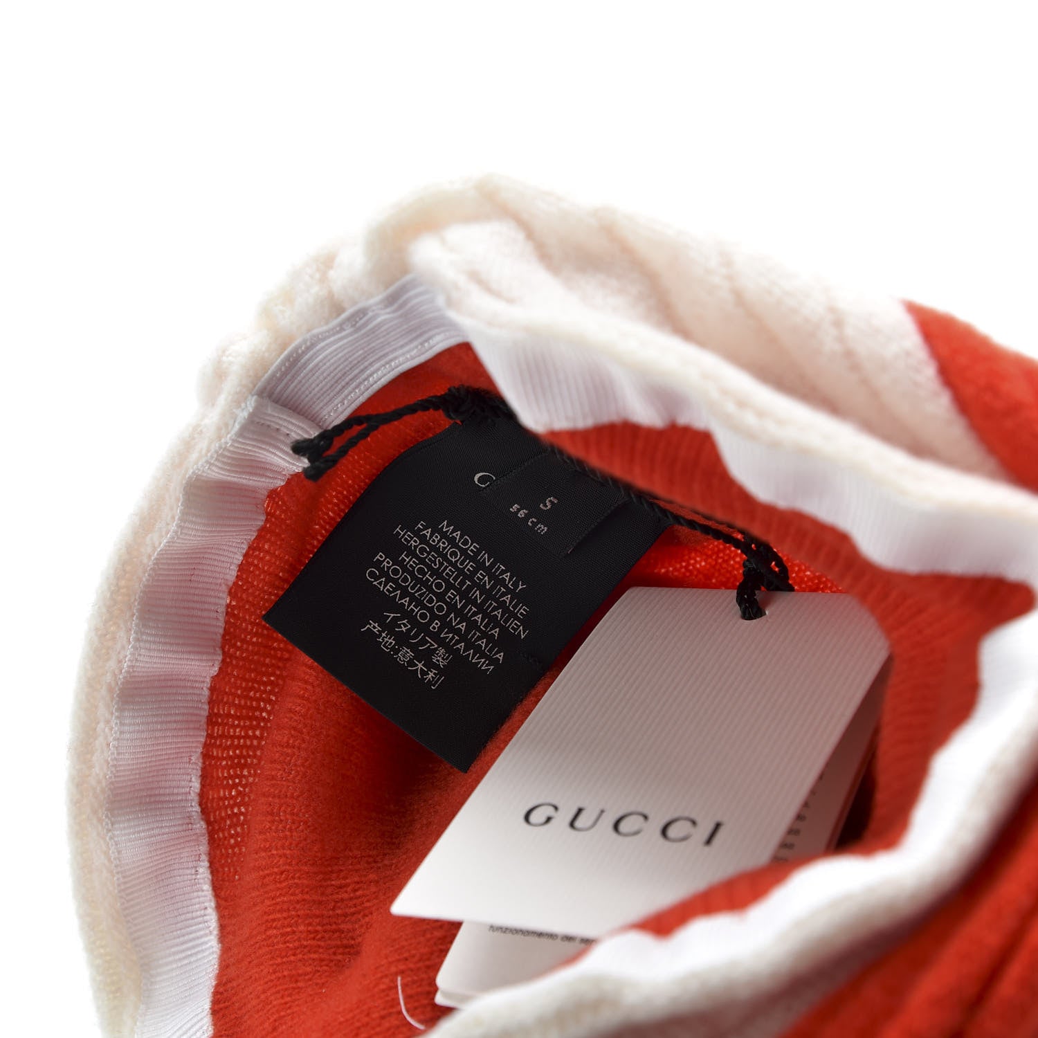 Gucci Wool Crystal Joan Headband S Red White 4 of 5