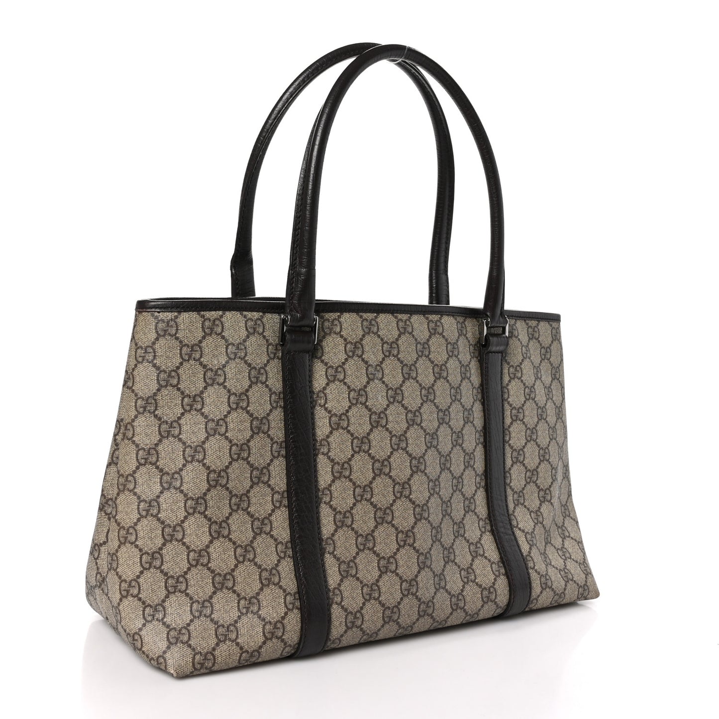 GG Plus Monogram Medium Joy Tote Dark Brown